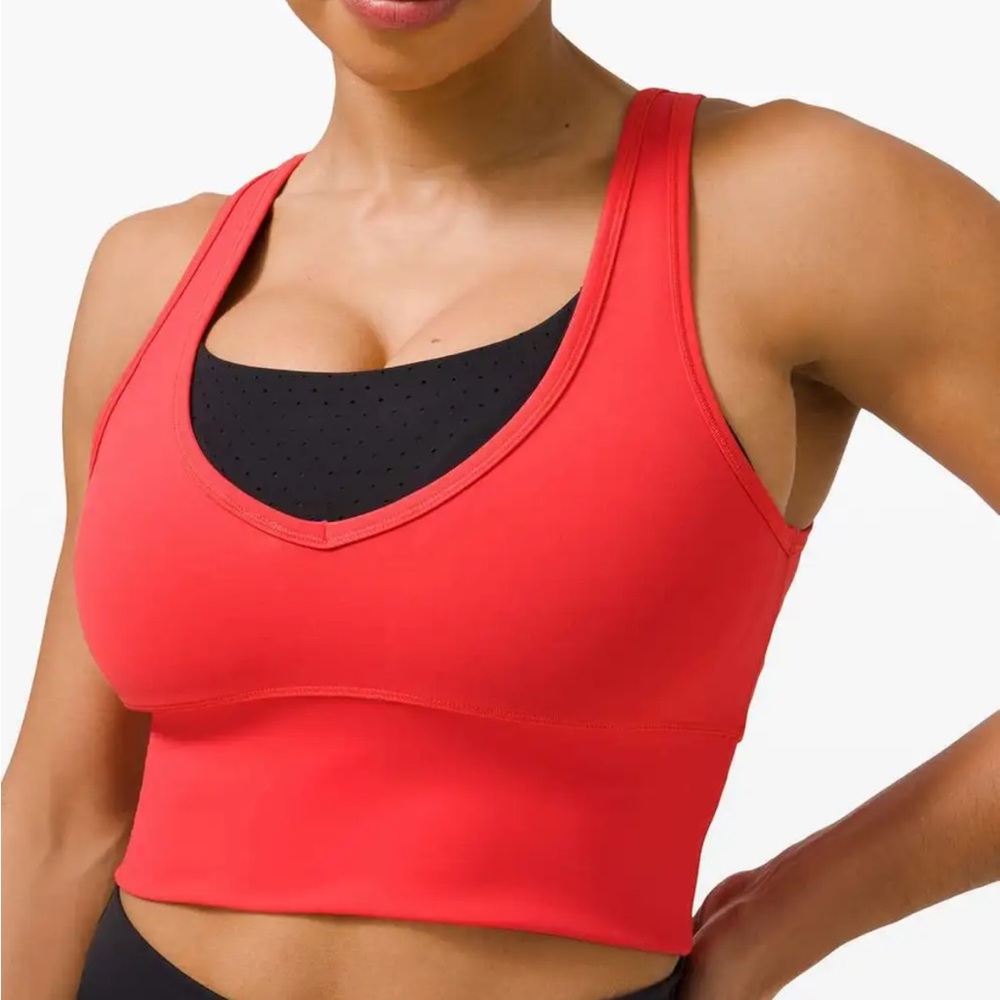 Lululemon Power Pivot tank size 4 pink punch color
